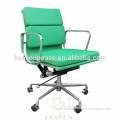 hot sale mid back modern green leather office